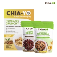 Chiayo Bundling Granola 100gr (Ori & Choco) + Crunchy Cereal 200gr
