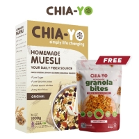 Chiayo Healthy Kit Package : Muesli 1kg FREE Granola Bites