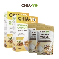 Chiayo Healthy Kit Package : 2 Crunchy Cereal 200gr + 2 Muesli 300gr