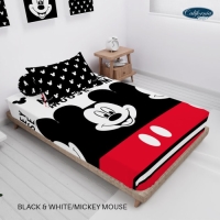 CALIFORNIA Sprei Single Full Fitted 120x200 Black & White