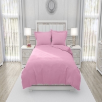 CALIFORNIA Sprei King Fitted Polos Emboss 180x200 Pink Maccaron