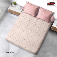 ALL NEW MY LOVE Sprei Queen Fitted 160x200 Pink Polka