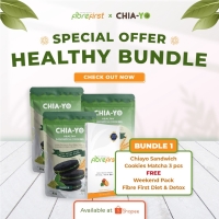 Chiayo x Fibre First  Healthy Bundle 3 Sandwich Cookies Matcha FREE Weekend
