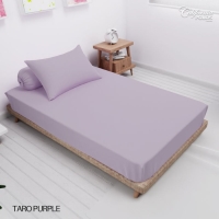CALIFORNIA Sprei Single Full Fitted Polos Emboss 120x200 TARO PURPLE