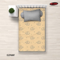 ALL NEW MY LOVE Sprei Single Full Fitted 120x200 Elephant