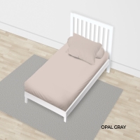 CALIFORNIA Sprei Single Full Fitted Polos Emboss 120x200 Opal Gray