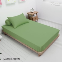 CALIFORNIA Sprei Single Full Fitted Polos Emboss 120x200 MATCHA GREEN