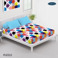CALIFORNIA Sprei Queen Fitted 160x200 Puzzle