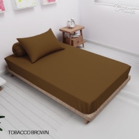 CALIFORNIA Sprei Single Full Fitted Polos Emboss 120x200 Tobacco Brown