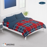 CALIFORNIA Bed Cover King Fitted 180x200 Madras