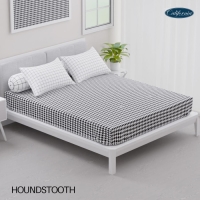 CALIFORNIA Sprei Queen Fitted 160x200 Houndstooth