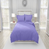 CALIFORNIA Sprei Queen Fitted Polos Emboss 160X200 Irish Purple