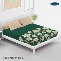 CALIFORNIA Sprei Queen Fitted 160x200 Green Sapphire