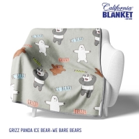 CALIFORNIA Selimut 160x200 Grizz Panda Ice Bear/ We Bare Bears