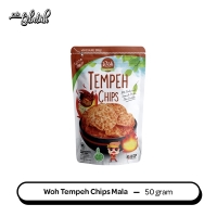 Woh Tempeh Chips Spicy Mala 50gr - Keripik Tempe Pedas | Gluten Free