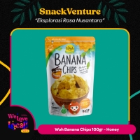 Woh Banana Chips Honey 100gr Keripik Pisang Madu Gluten Free Less Oil