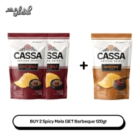 BUY 2 Spicy Mala GET 1 Barbeque 120gr - Cassa Chips Keripik Singkong