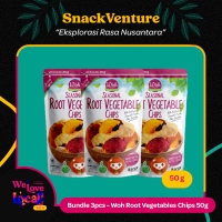 Bundle 3pcs - Woh Root Vegetable Chips 50g