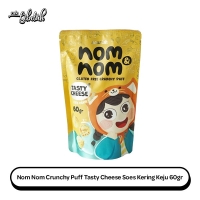 Nom Nom Crunchy Puff Tasty Cheese Soes Kering Keju 60g