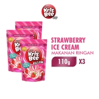 Krisbee Pillow Strawberry Ice Cream 110 gr x3