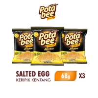 Potabee Keripik Kentang Selections Salted Egg 68 gr x3