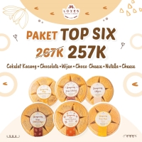 Paket Top Six (Wijen + Coklat Kacang + Coklat Keju + Coklat + Cheese + Nutella) - By Loves Semprong