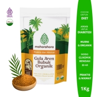 Mahorahora Gula Aren Bubuk 1 Kg (Palm Sugar/ Gula Semut) Organik, Premium, Low GI, Sertifikasi