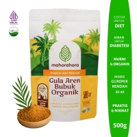 Mahorahora Gula Aren Bubuk 500 Gram (Palm Sugar/ Gula Semut) Organik, Premium, Low GI, Sertifikasi