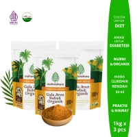 Mahorahora Paket Hemat Gula Aren Bubuk Organik 1 Kg , Premium dan Halal - 3 pcs