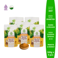Mahorahora Paket Hemat Gula Aren Bubuk Organik 500 gr, Premium dan Halal - 5 pcs