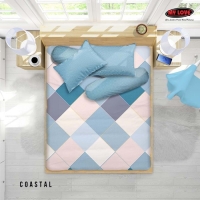 ALL NEW MY LOVE Sprei King Fitted 180x200 Bantal 4 Coastal