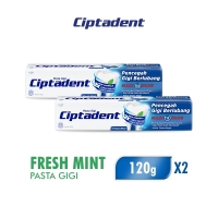 Ciptadent Pasta Gigi Maxi 12 Fresh Mint Tube 120 gr x2
