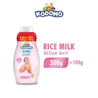 Kodomo Baby Powder Bedak Bayi Rice Milk Pink Botol 300 + 100 gr
