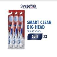 Systema Sikat Gigi Smart Clean Big Head x3