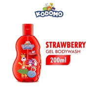 Kodomo Bodywash Gel Strawberry Botol 200 ml