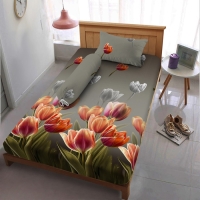 Sprei 120 Extra Single Flower Kintakun Dluxe Kirana Microfiber 20 cm - Arunika