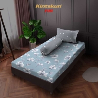 Sprei 120 Extra Single Flower Kintakun Dluxe Kirana Microfiber 20 cm - Nurmala