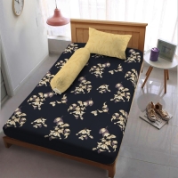 Sprei 120 Extra Single Flower Kintakun Dluxe Kirana Microfiber 20 cm - Puspa