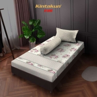 Sprei 120 Extra Single Flower Kintakun Dluxe Kirana Microfiber 20 cm - Puspa
