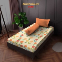 Sprei 120 Extra Single Flower Kintakun Dluxe Kirana Microfiber 20 cm - Andari