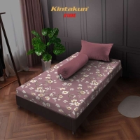 Sprei 120 Extra Single Flower Kintakun Dluxe Kirana Microfiber 20 cm - Rahajeng