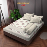 Sprei 160 Queen Flower Kintakun Dluxe Kirana Microfiber B2 20cm (5in1) - Adisti