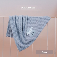 Kintakun Baby Needle Blanket 76 x 102 Lembut Super Soft - Cow