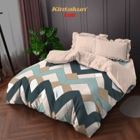 Bed Cover Set 180 King Minimalis Kintakun Dluxe Kirana Microfiber 39cm - Amerta