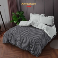 Bed Cover Set 180 King Minimalis Kintakun Dluxe Kirana Microfiber 39cm - Ariadra