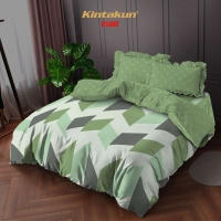 Bed Cover Set 180 King Minimalis Kintakun Dluxe Kirana Microfiber 39cm - Gista