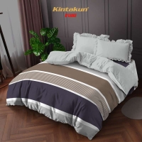 Bed Cover Set 180 King Minimalis Kintakun Dluxe Kirana Microfiber 39cm - Janitra