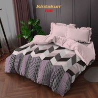 Bed Cover Set 180 King Minimalis Kintakun Dluxe Kirana Microfiber 39cm - Gian