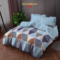 Bed Cover Set 180 King Minimalis Kintakun Dluxe Kirana Microfiber 39cm - Wira