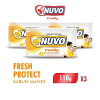 Nuvo Family Sabun Mandi Batang Multipack Kuning Fresh Protect 110 gr